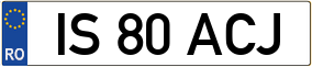 Truck License Plate